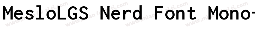 MesloLGS Nerd Font Mono字体转换